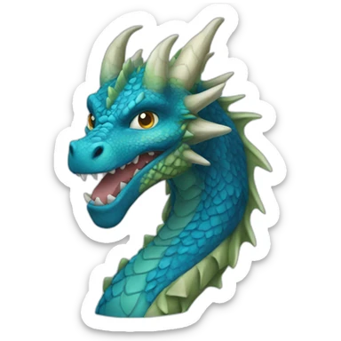 dragon azul sticker