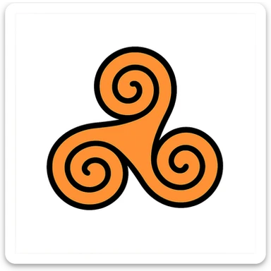 Celtic Triskele Spiral sticker