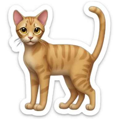 Serengeti Cat Full Body sticker