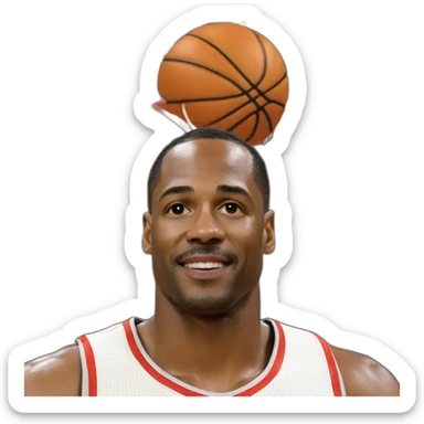 Michel jordan basket sticker