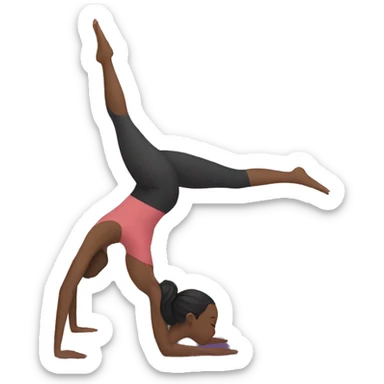 Woman doing Yoga sticker