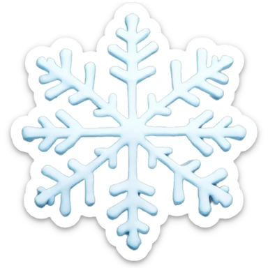 snow flakes sticker