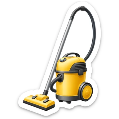 yellow Vacuum cleaner bag sticker