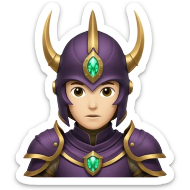 mystic knight with helmet eldricth powers sticker