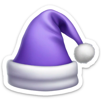Lavender Santa hat sticker