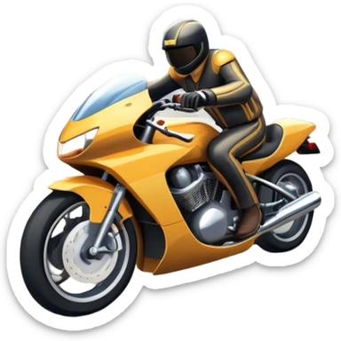 An icon showing a motorcycle and car speeding through a cityscape, with roads and curves ahead. The vehicles leave dynamic trails of speed, representing the thrill of racing and adventure. The background is transparent, focusing on the power and freedom of both cars and motorcycles. sticker