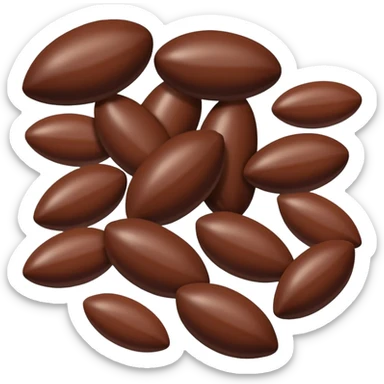 chocolate covered almonds sticker