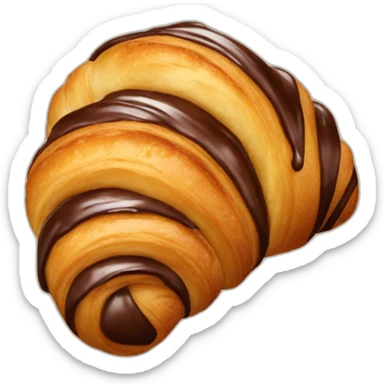 Chocolate croissant  sticker