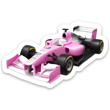 F1 car pink sticker