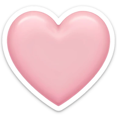 pastel heart with a gentle pastel heart border sticker