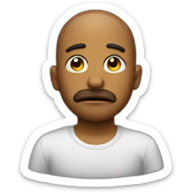 Very very sad emoji sticker