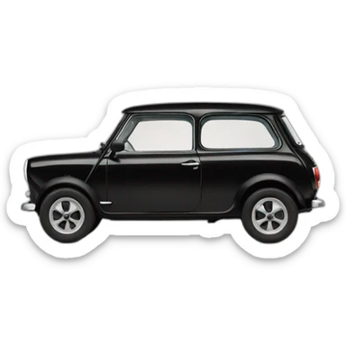 Mini-austin-black sticker