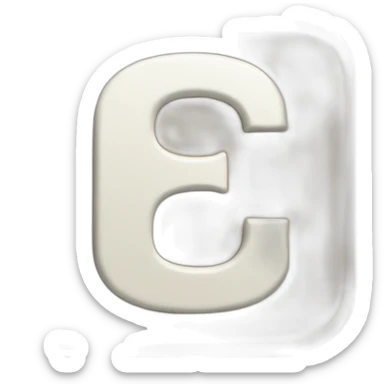 Letter c sticker