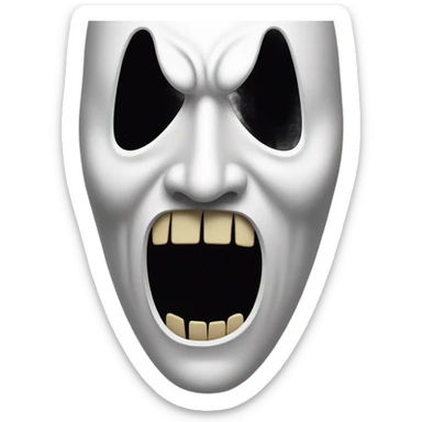scream mask horror sticker