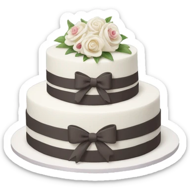 Wedding cake sticker
