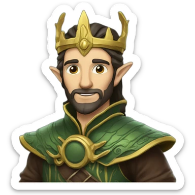 Turgon High King of the Noldorin Elves sticker