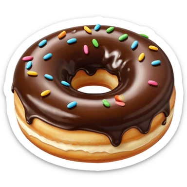 donuts chocolate topping sticker