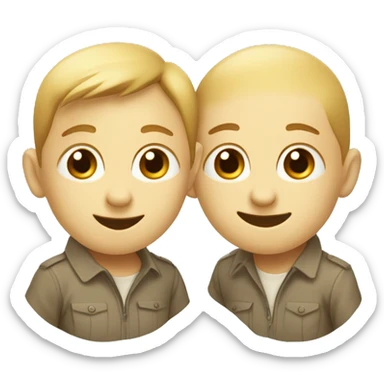 Deux loutres qui se tiennent la main  sticker