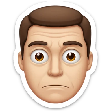 When you look at a person with contempt  sticker