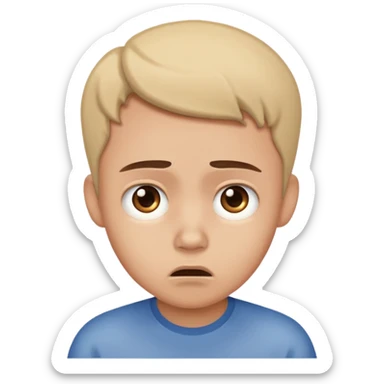 Fear and worried mixed sticker