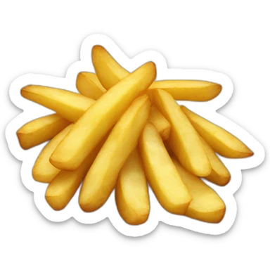 Patatas fritas contentas sticker