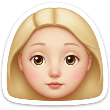 Short, rounded face

Puffy cheeks, high facial fat retention

Large, round or slightly drooped eyes

Small button nose

Soft, gentle aura sticker