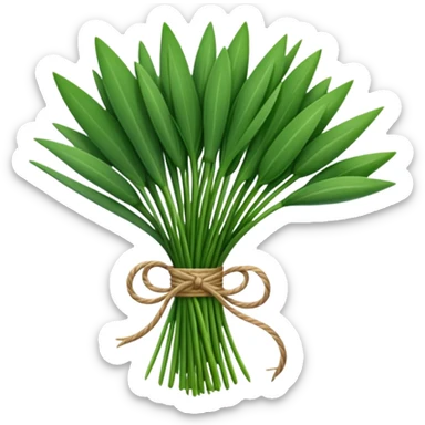 chives leaves herb bouquet sticker