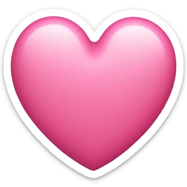 pink heart sticker