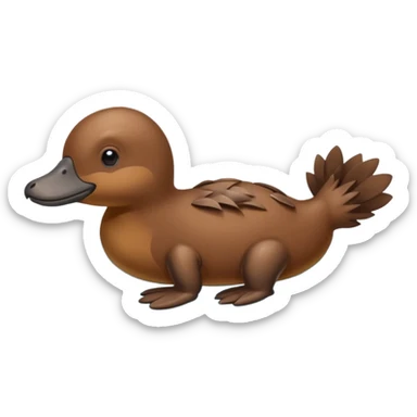Platypus emoji  sticker