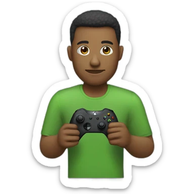 homme qui joue à la Xbox sticker