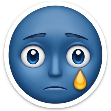 Hayalkırıklığı,içten içe üzgülük,hep olcak diyip olmadığını bilmek, bunların daha birçok benzeri olan bunlara ait olan tek sembol ama yüz olmasın bir sembol sticker