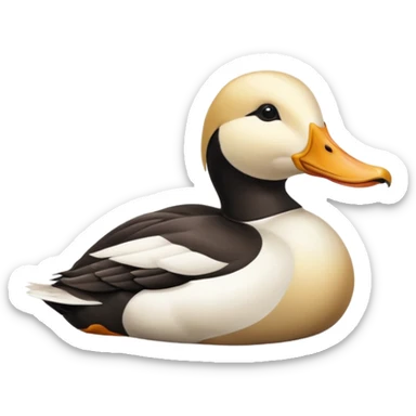 Can I get a king eider in the style of an apple emoji sticker