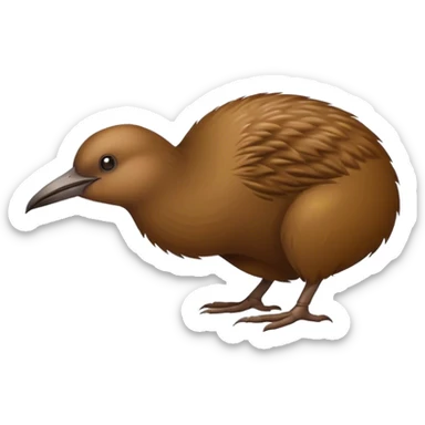 Kiwi bird animal sticker