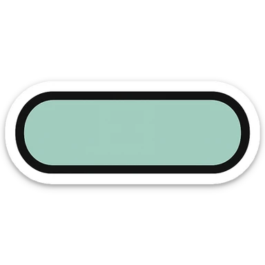 cute minimalistic dash, mint green sticker