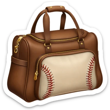 Baseball sports bag sticker