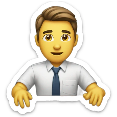 Working hard or hardly working sticker