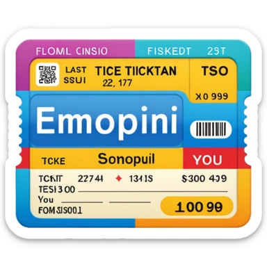 Ticket Check  sticker
