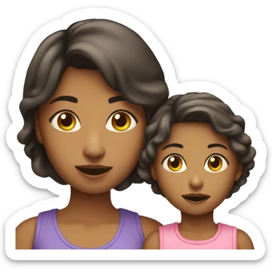 daughter and mother sticker