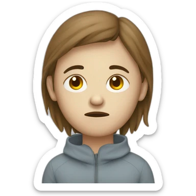 Personne fatigue sticker