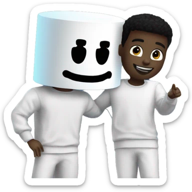 Video Creator Marshmello with Cam sticker
