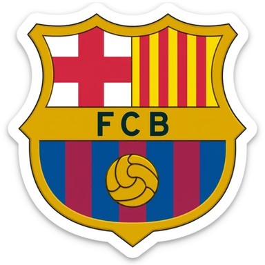 Hazme un emoji del escudo del Barcelona sticker