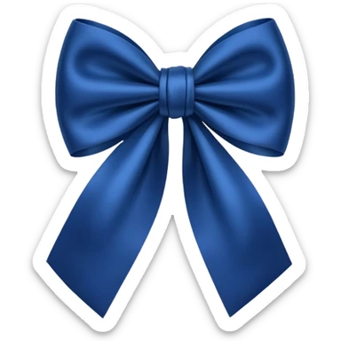 Laço azul escuro sticker