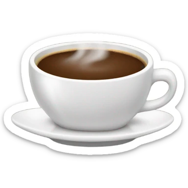 Coffee cup sticker