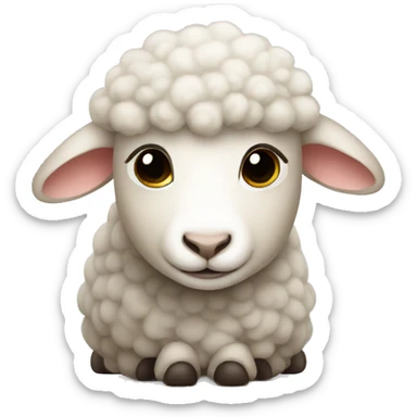 Sheep baby sticker