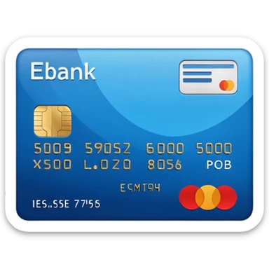 bank credit card sticker