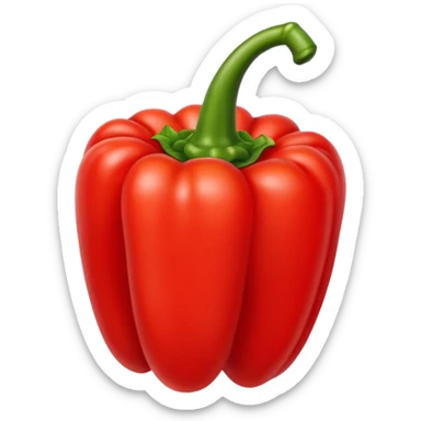 red capsicum  sticker