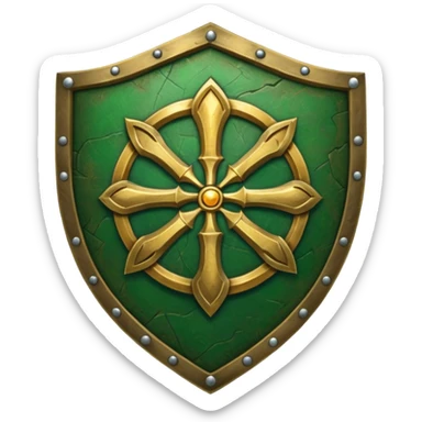 celtic symbols on a shield, world of war craft style sticker