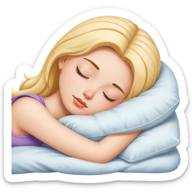 girl sleeping  sticker