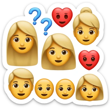 Mixe des emoji 🤷🏼7️⃣6️⃣ sticker