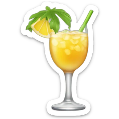  alcoholic drink in summer sticker